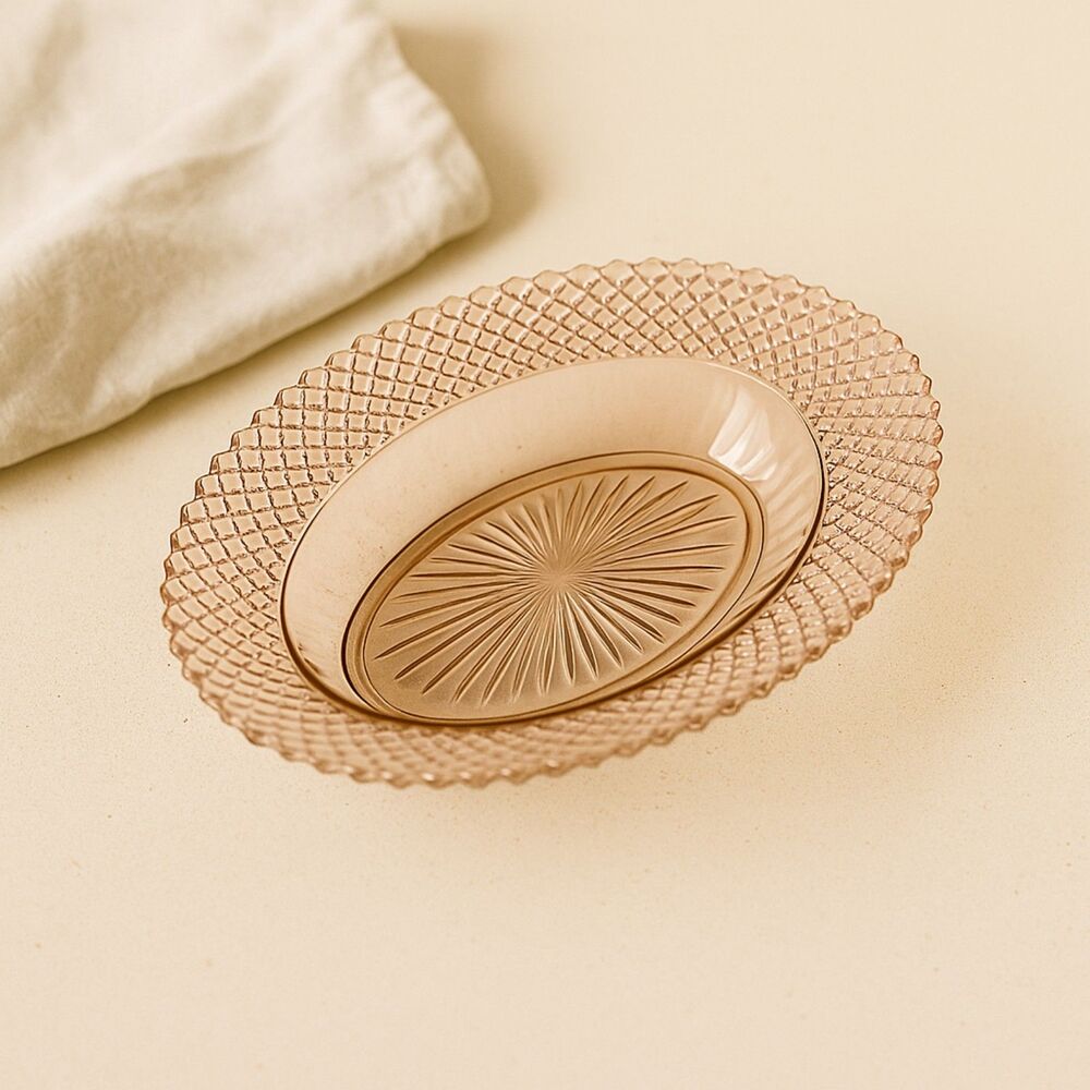 Anchor Hocking | Miss America Pink Depression Glass Oval Veggie Bowl 10” | EUC - Picture 2 of 4